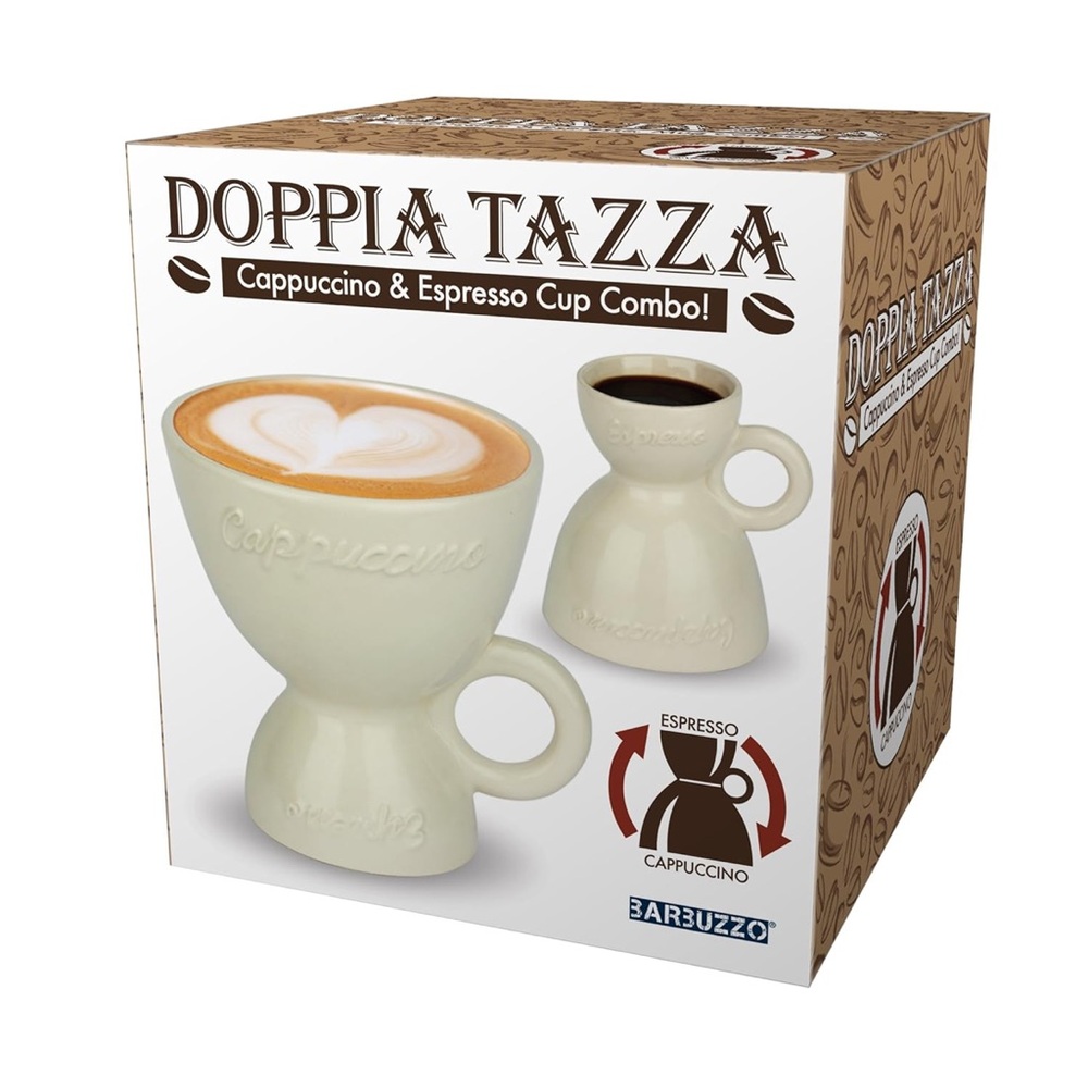 Barbuzzo Doppia Tazza - Double Sided Cappuccino Mug